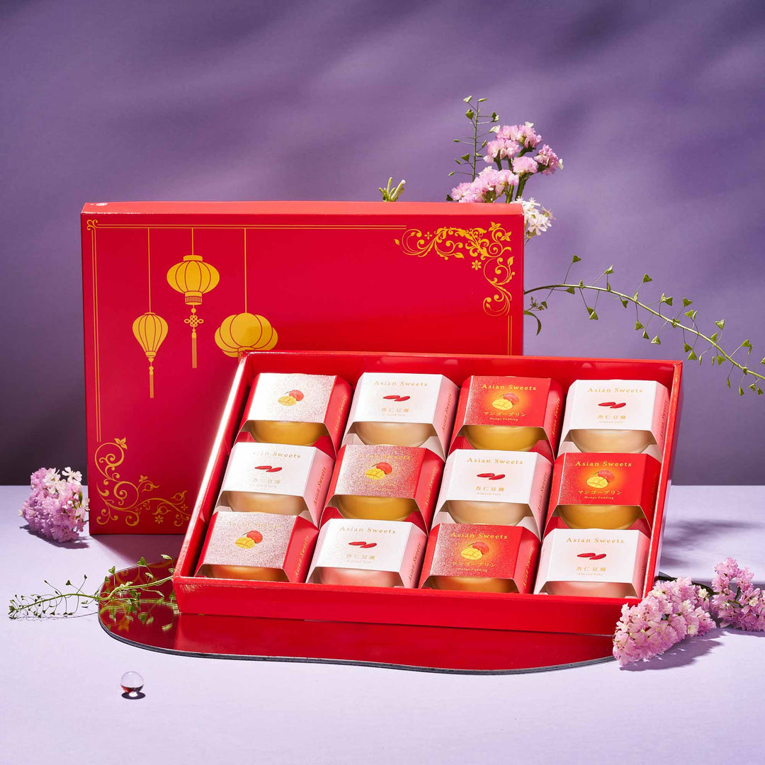 Mango Pudding & Almond Jelly Gift Box (12 Pieces, 2 Flavors)