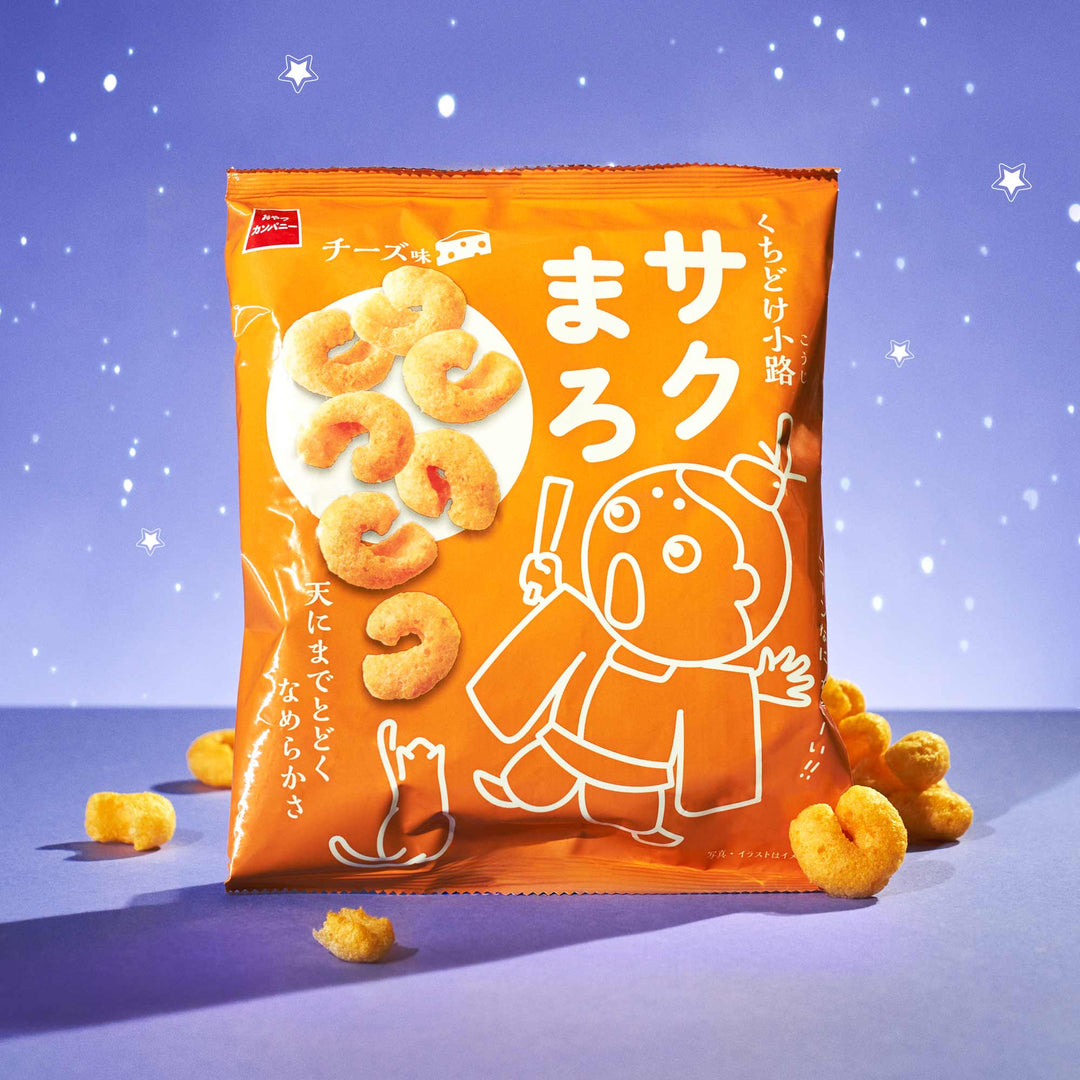 Kuchidokekoji Sakumaro Corn Puffs: Cheese (1 Bag)