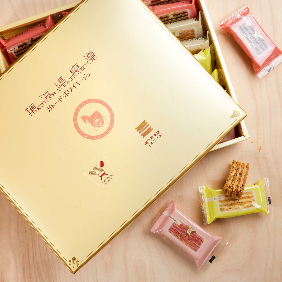 Yokohama Bashamichi Millefeuille Gift Set (24 Pieces, 4 Flavors)