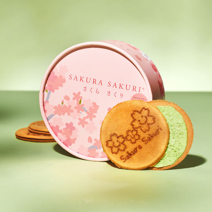 Gluten-Free Sakura Matcha Gaufrettes (5 Pieces)