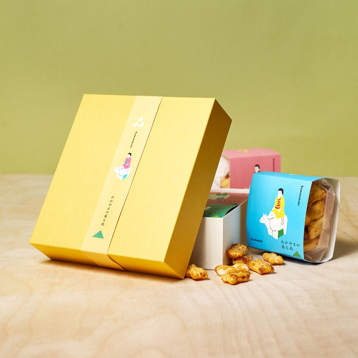 Wakayama Rice Cracker Gift Set (4 Packs, 4 Flavors)
